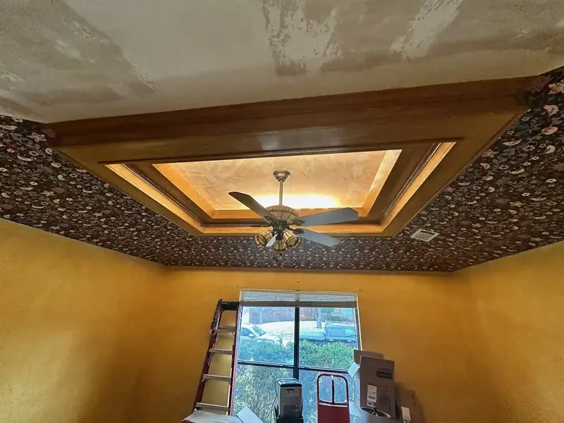 Wallpaper installation project in Denver