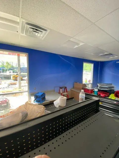 Commercial wallpaper installation Denver